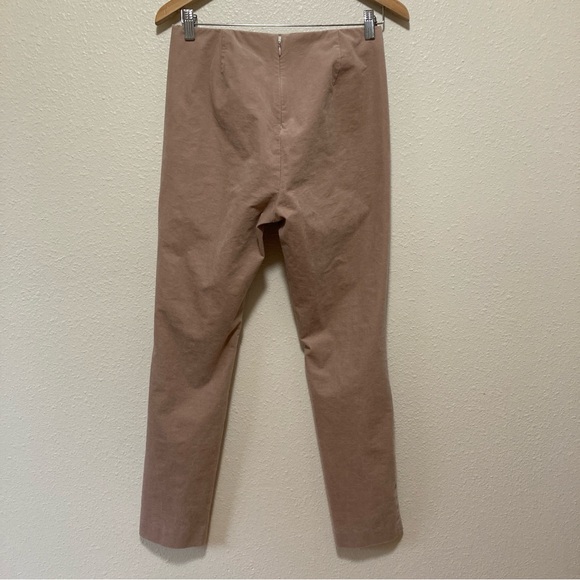 Theory Wome’s Pants Navalane Casual Velvet Strech Skinny Pink Size 8 - Picture 2 of 16